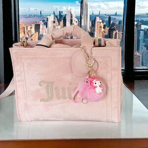 My Melody Faux Fur Pompom Keychain Purse Accessory